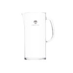 Elegante Ersatz-Glaskaraffe für einen Wasserfilter mit dezentem Lotus Vita Logo auf der Vorderseite.