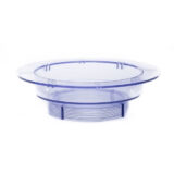 Transparenter Gewindering als Ersatzteil für einen Lotus Vita Wasserfilter-Standgerät.