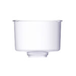 Transparentes Ersatzteil des Einfülltanks für einen Glas-Wasserfilter von Lotus Vita.