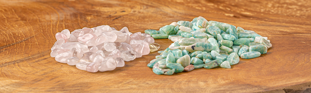 Amazonit / Rosenquarz Amazonit / Rosenquarz